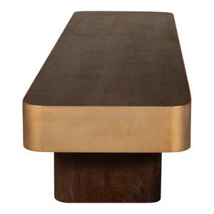 Coffee Table – Mango Wood Top, Metal Frame, Rectangular Design – Warren | PTMD