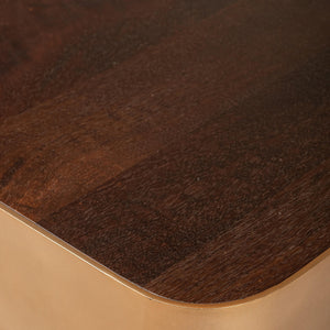 Coffee Table – Mango Wood Top, Metal Frame, Rectangular Design – Warren | PTMD