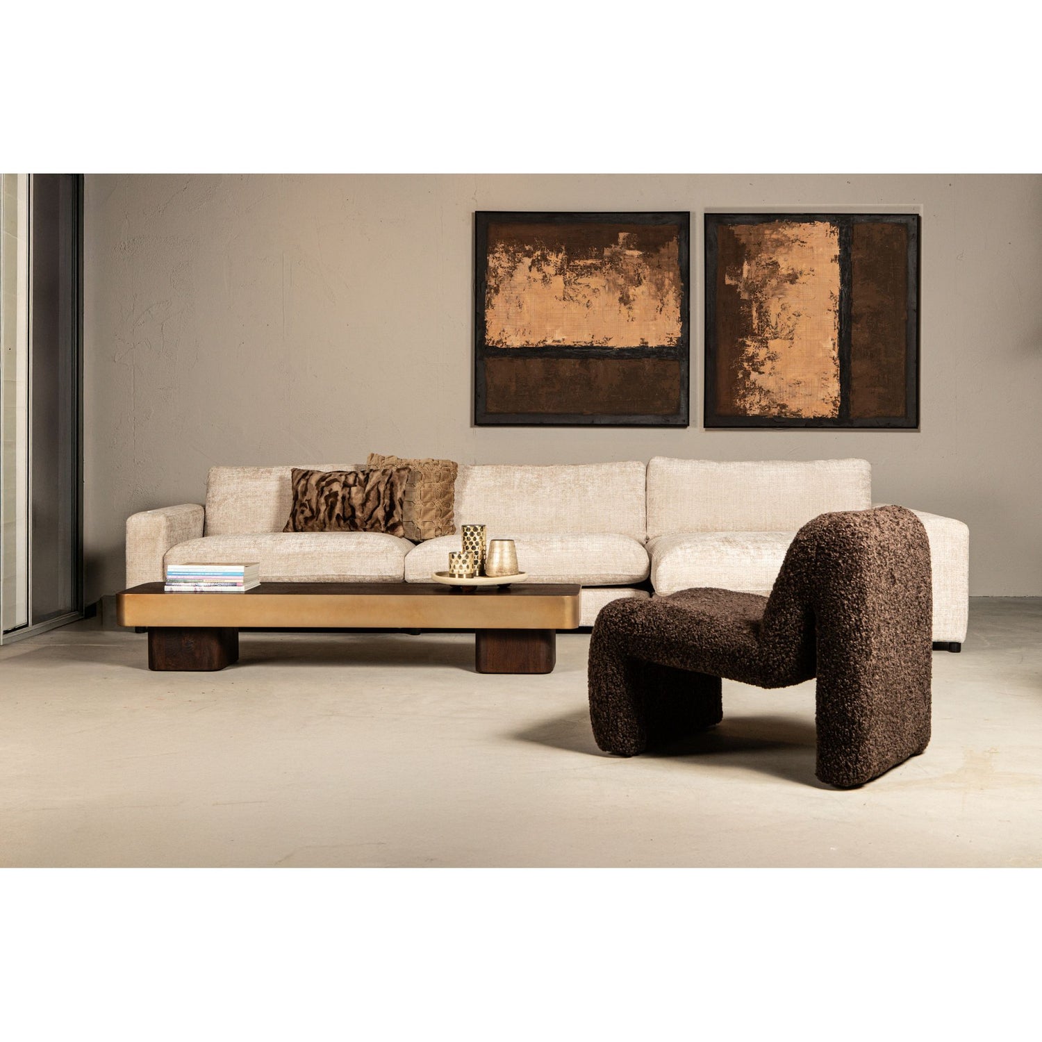 Sofa – Fabric upholstery, Left armrest, Modular element – Nilla | PTMD