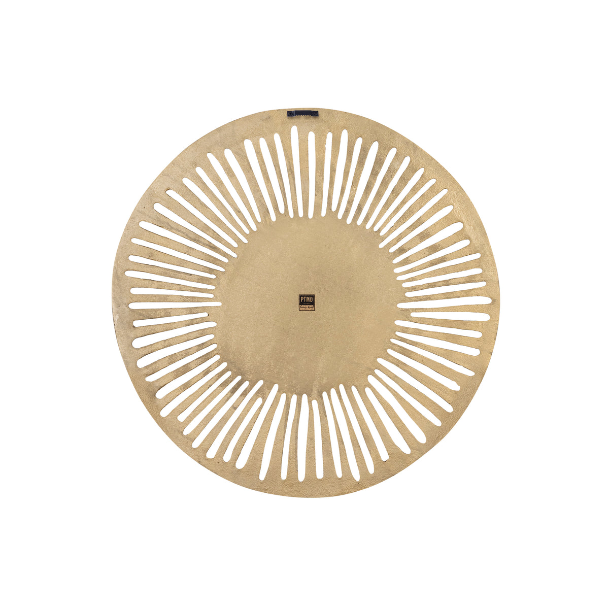 Wandpaneel – Offenes Runddesign, Aluminiumguss Metall, Goldene Optik, S – Marjun | PTMD