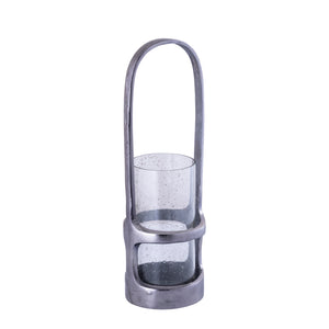 Laterne – Gegossenes Aluminium Design, Hohe Form, Schwarzer Farbton, L – Rahana | PTMD