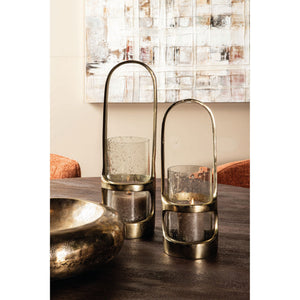 Lantern - Cast Aluminium Design, Tall Shape, Golden Hue, L - Rahana | PTMD