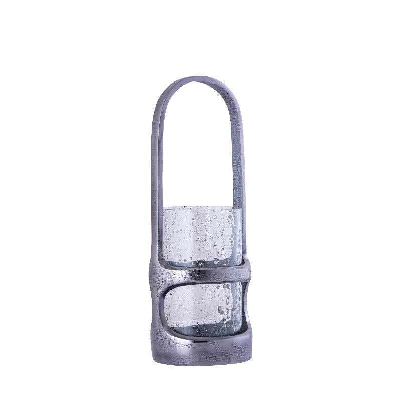 Lantern - Cast Aluminum Design, Tall Shape, Black Shade, S - Rahana | PTMD