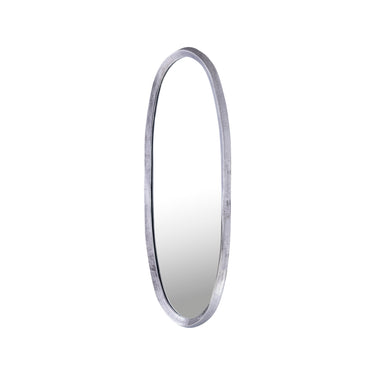 Spiegel – Unregelmäßiges Design, Ovale Form, Aluminium Material, Schwarz, S – Limera | PTMD