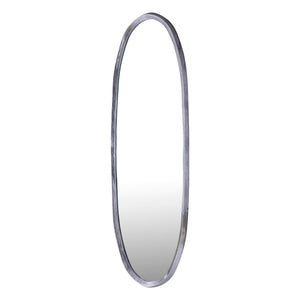 Spiegel – Unregelmäßiges Design, Ovale Form, Aluminium Material, Schwarz, L – Limera | PTMD