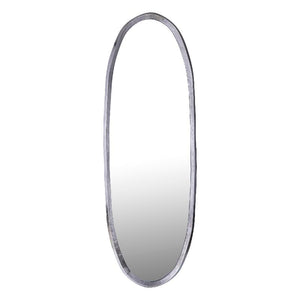Spiegel – Unregelmäßiges Design, Ovale Form, Aluminium Material, Schwarz, L – Limera | PTMD