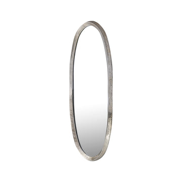 Spiegel – Unregelmäßiges Design, Ovale Form, Aluminium Material, Gold, S – Limera | PTMD