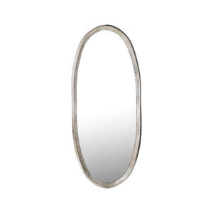 Spiegel – Unregelmäßiges Design, Ovale Form, Aluminium Material, Gold, S – Limera | PTMD