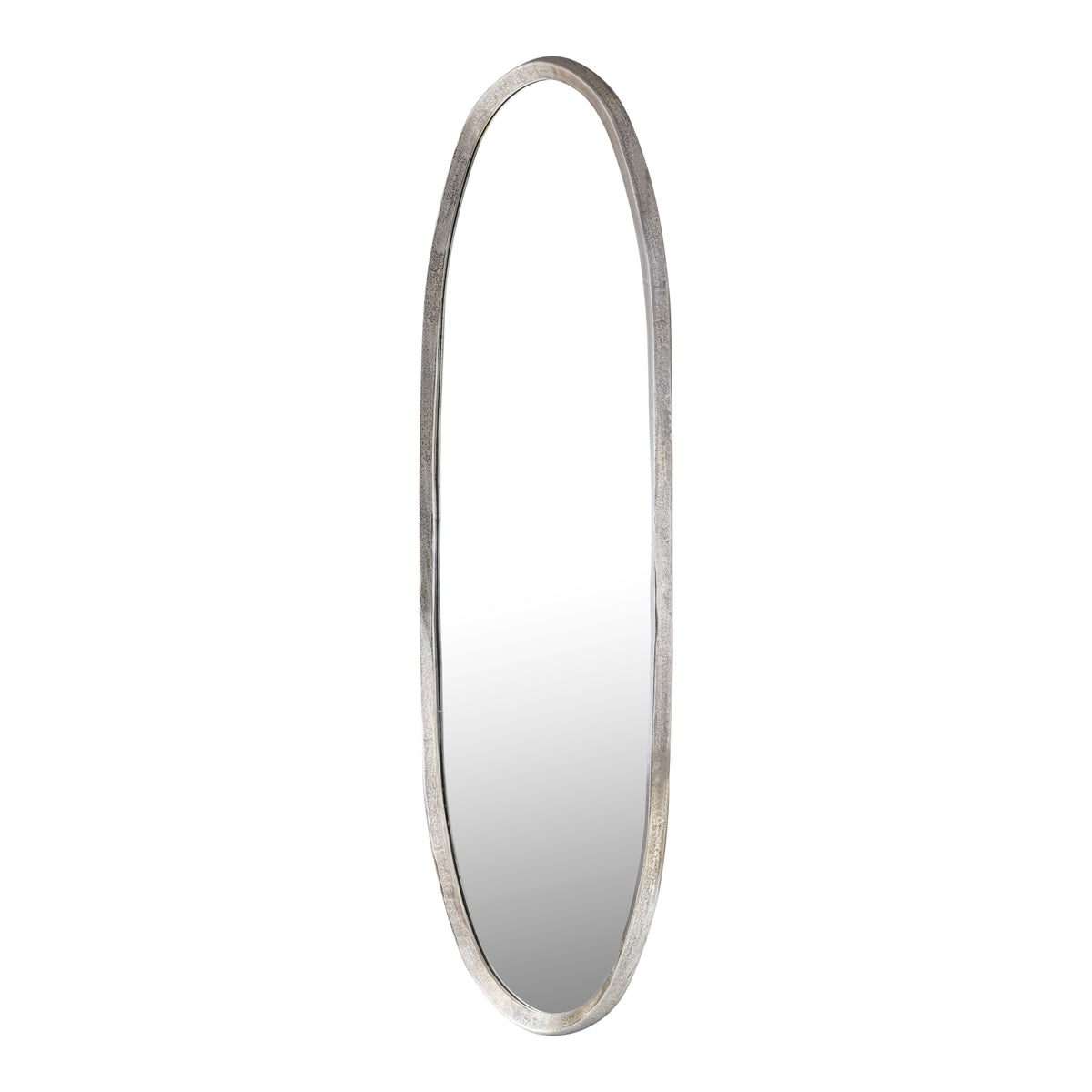 Wall Mirror - Cast Aluminum Metal, Oval Shape, Irregular Edge, Handmade, Gold, L – Limera | PTMD