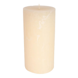 Pillar candle with textured off-white finish, 110x70 | PTMD