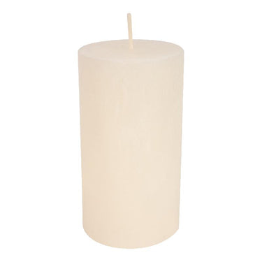 Pillar candle with textured off-white finish, 200x100 | PTMD