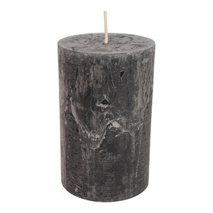 Kerze – Rustikales Anthrazit, Handgefertigt, Elegantes Design, 110x60 | PTMD