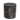 Kerze mit Stumpenform, Struktur und anthrazitfarbenem Farbton, 100x100 | PTMD