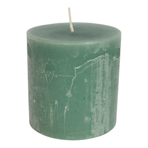 Candle - Emerald Green Shade, Handmade, Elegant Design, 80x80 | PTMD