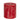 Kerze mit Stumpenform, Struktur und rubinrotem Farbton, 80x80 | PTMD