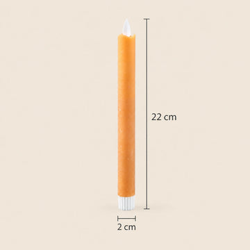 LED-Stabkerzen mit beweglicher Flamme, 22 cm hoch | PTMD