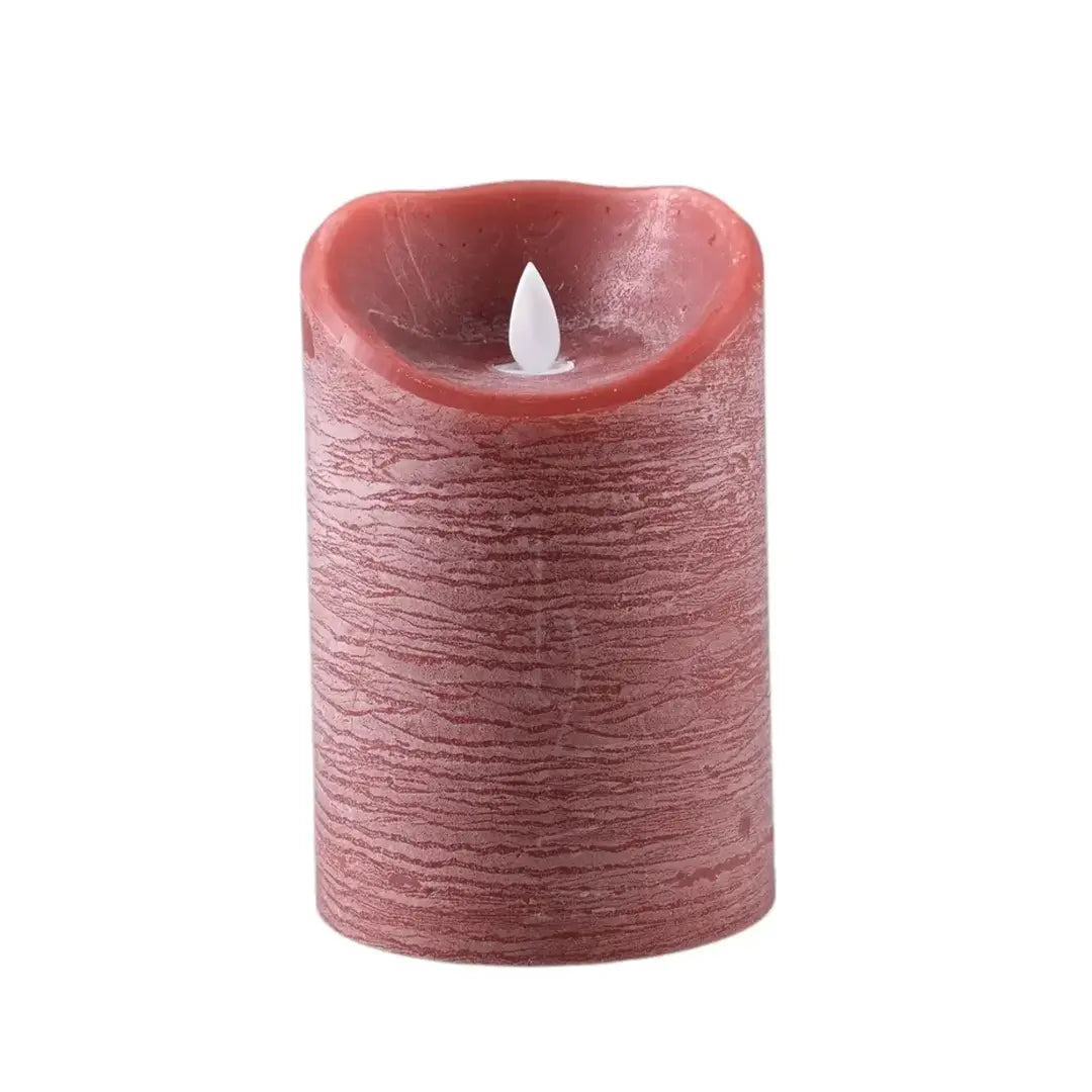 LED Candle L with moving flame and timer function - battery operated | PTMD