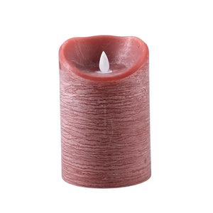 LED Candle L with moving flame and timer function - battery operated | PTMD