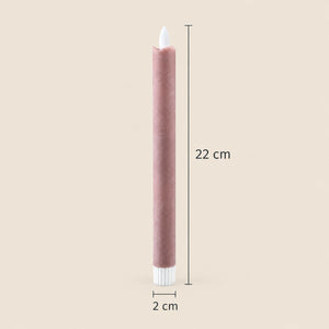LED taper candle with moving flame and timer function battery operated - Led | PTMD