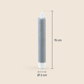 LED-Stabkerzen mit beweglicher Flamme, 15 cm hoch | PTMD