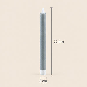 LED taper candle with moving flame and timer function battery operated - Led | PTMD