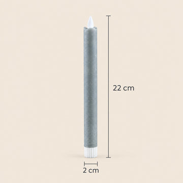 LED-Stabkerzen mit beweglicher Flamme, 22 cm hoch | PTMD