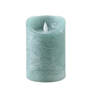 LED Candle L with moving flame and timer function - battery operated | PTMD