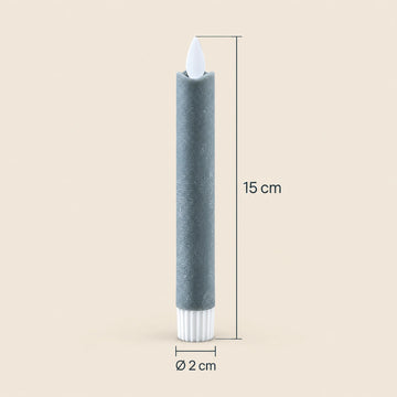 LED-Stabkerzen mit beweglicher Flamme, 15 cm hoch | PTMD