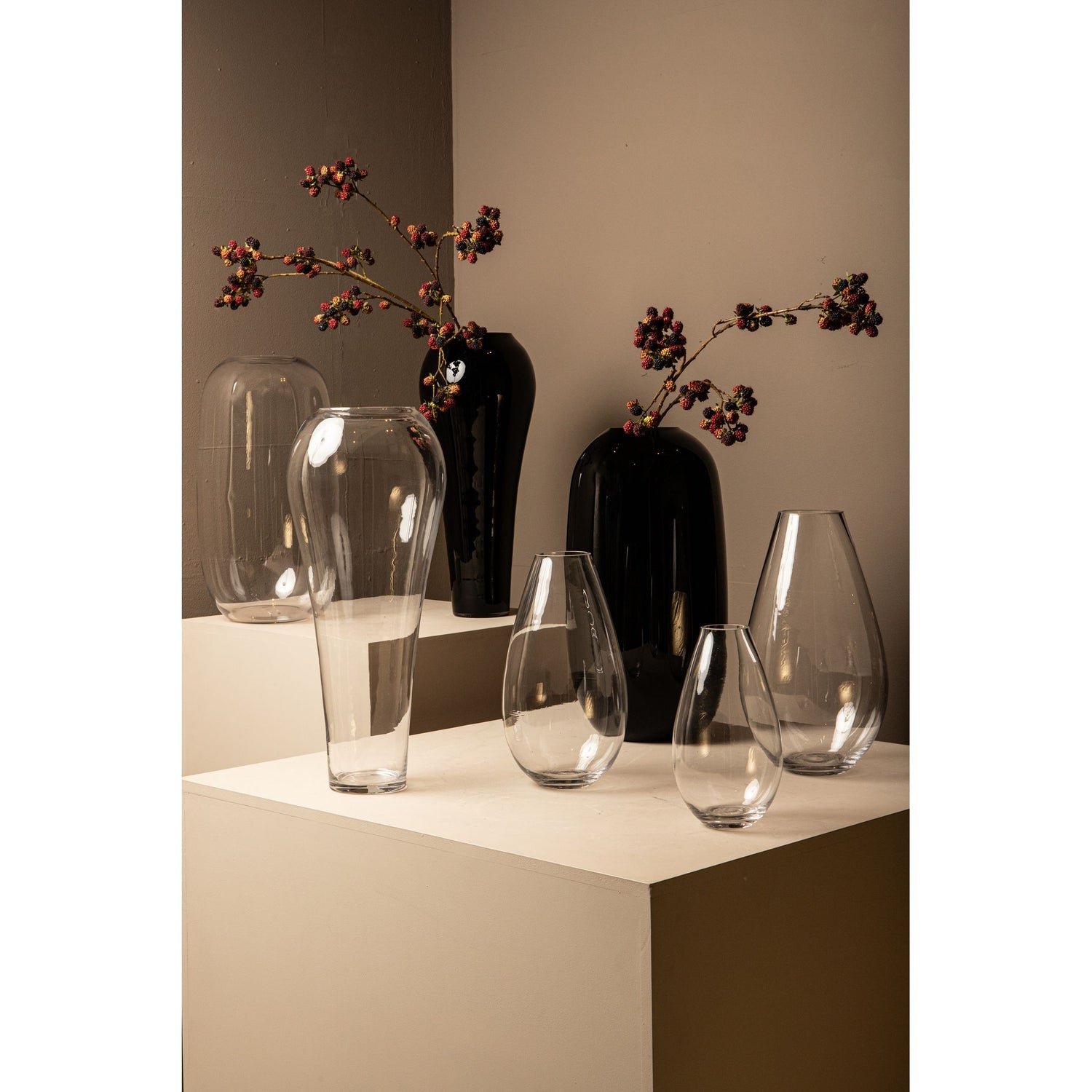 Vase – Clear Glass, Round Shape, Slim Shape, S – Alcide | PTMD