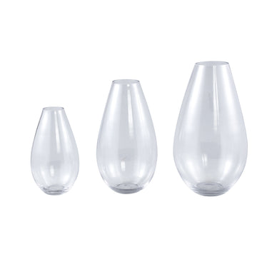 Vase - Clear Glass, Round Shape, Slim Shape, M - Alcide | PTMD