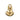 Statue - Stoneware, handmade, gold-colored, female figure, sitting pose, A – Oday | PTMD