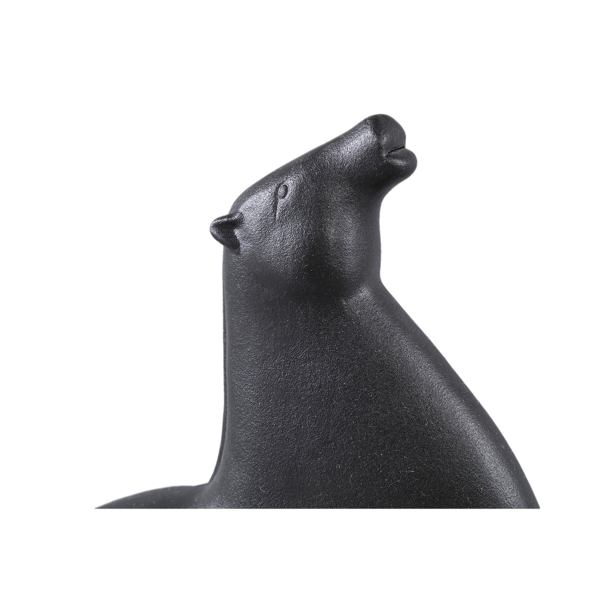 Statue - Steinzeug, Pferdekopf-Design, hohe Form, Schwarz – Honore | PTMD