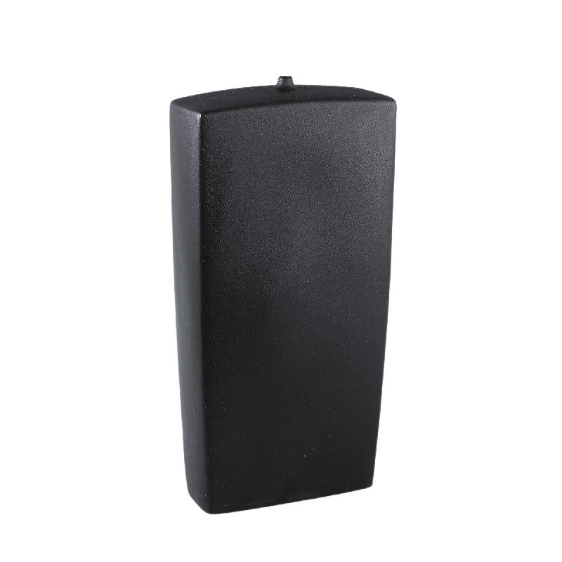 Vase – Rechteck Design, Keramik Material, Schwarze Farbe, L – Janettee | PTMD