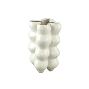 Pot – Ceramic Stoneware, Bulbous Design, Cream, L – Baille | PTMD