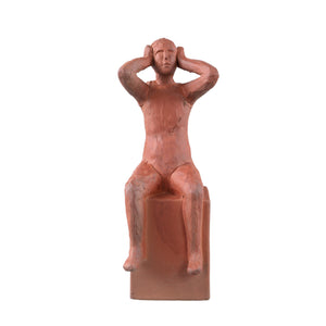Statue – Mensch Design, Keramik Material, Braun, A – Amii | PTMD