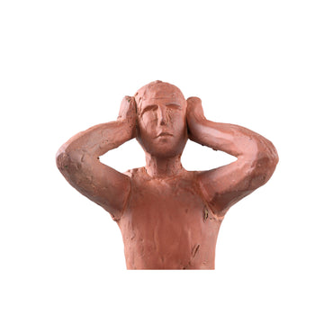 Statue – Mensch Design, Keramik Material, Braun, A – Amii | PTMD