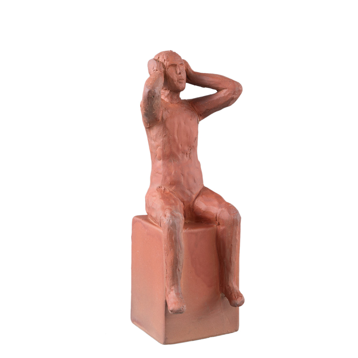 Statue – Mensch Design, Keramik Material, Braun, A – Amii | PTMD