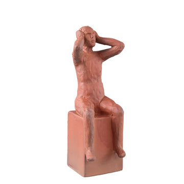 Statue – Mensch Design, Keramik Material, Braun, A – Amii | PTMD