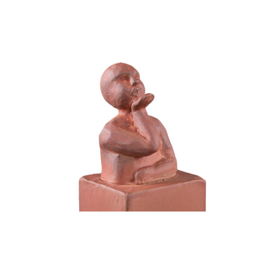 Statue – Mensch Design, Keramik Material, Braun, C – Amii | PTMD