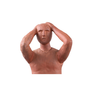 Statue – Mensch Design, Keramik Material, Braun, D – Amii | PTMD