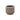 Pot - Ceramic Stoneware, Line Design, Bronze, S - Eevie | PTMD