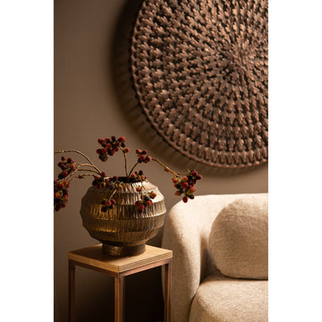 Topf – Rundes Design, Keramik Material, Gerippte Struktur, L – Cherith | PTMD