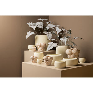 Topf – Runde Form, Zementmaterial, Modern, XL - Evelynn | PTMD
