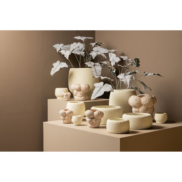 Topf – Runde Form, Zementmaterial, Modern, XS - Evelynn | PTMD