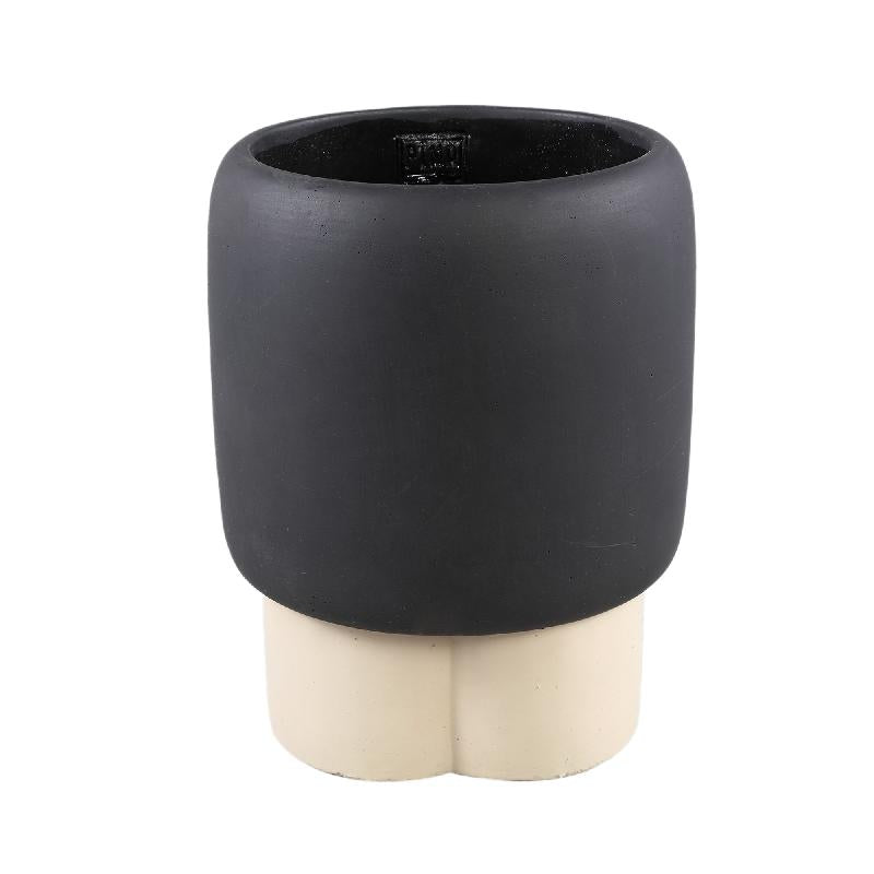 Flower pot – Brown surface, Three-coloured legs, Cement material, L – Neasa | PTMD