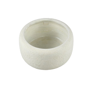 Flowerpot - Round Cement, Low, White, L – Evelynn | PTMD