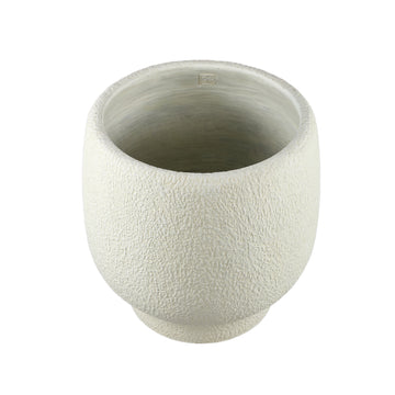 Flowerpot – Cement Material, Base Design, White Color, XXL – Evelynn | PTMD