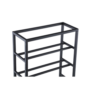 Wine rack – iron, rectangular, black, 6 bottles, handmade, S – Kentyn | PTMD