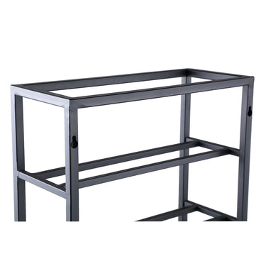 Wine rack – iron, rectangular, black, 6 bottles, handmade, S – Kentyn | PTMD