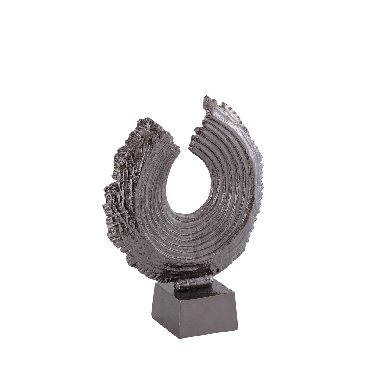 Statue - round shape, cast aluminum, bronze-colored surface, S – Apolline | PTMD